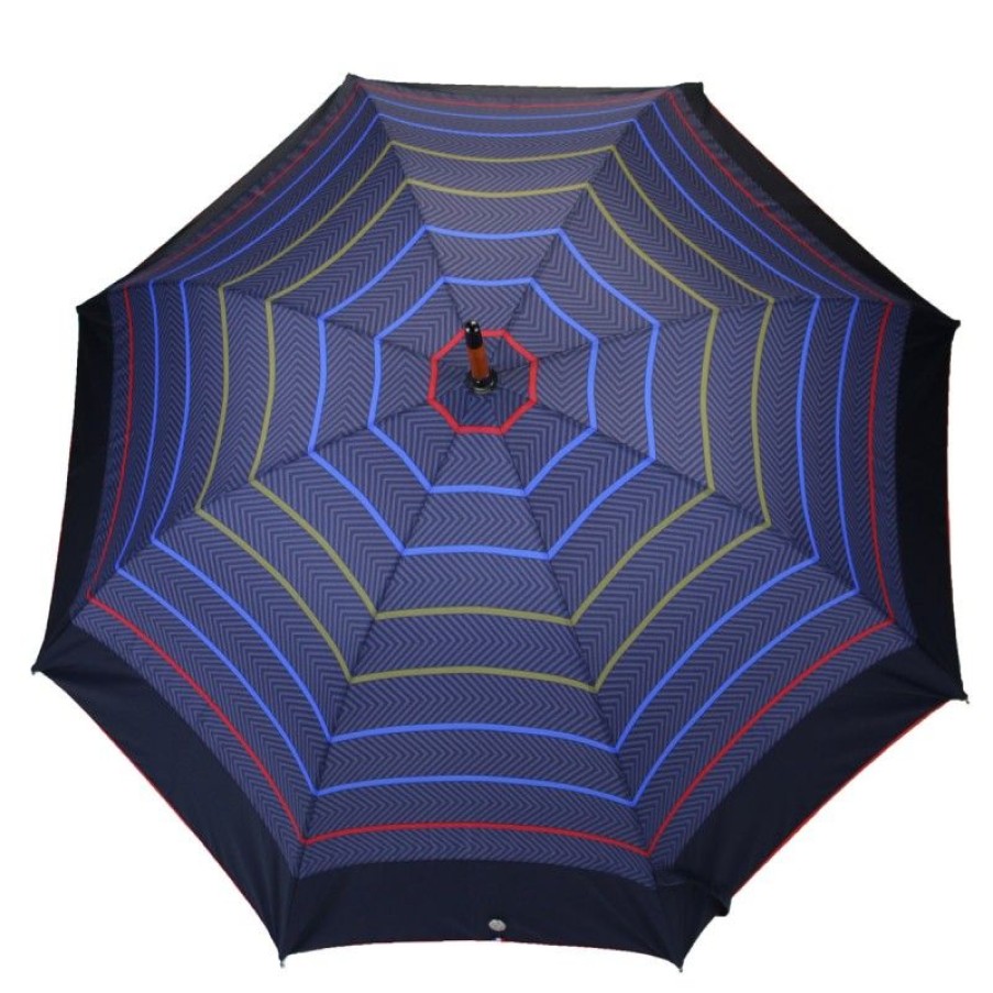 H2O Parapluies Limited Edition Umbrellas | Umbrella Medium Blue Stripes Red Blue And Green