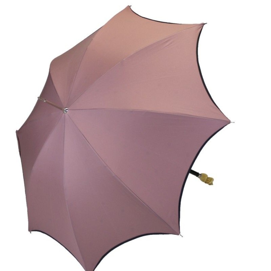 H2O Parapluies | Anti-Uv Pink Umbrella With Polka Dot Lining