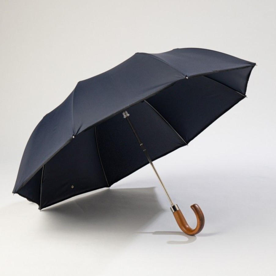 H2O Parapluies Folding Umbrellas | Automatic Folding Umbrella - Rouen - Navy Blue