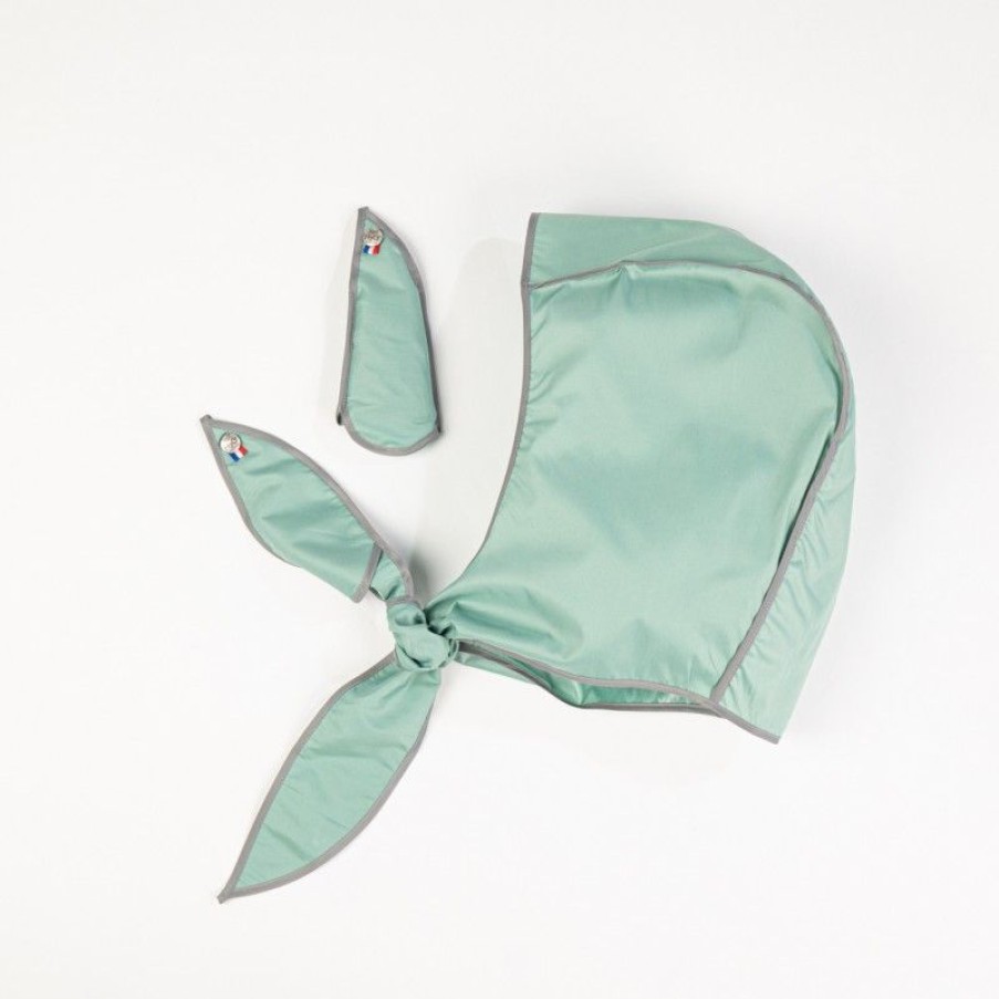 H2O Parapluies | Emerald Rain Hood With Grey Bias