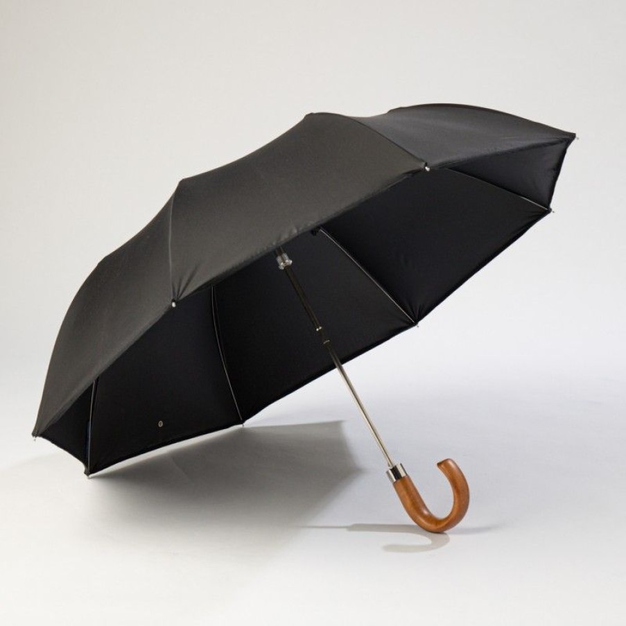 H2O Parapluies Folding Umbrellas | Automatic Folding Umbrella - Rouen - Black