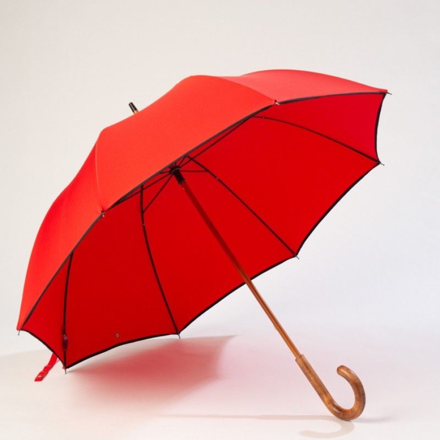 H2O Parapluies Classic Umbrellas | Classic Stick Umbrella - Granville - Red