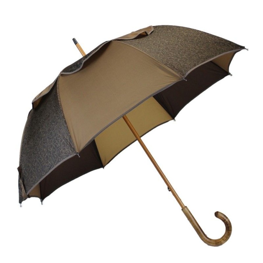 H2O Parapluies Anti-Rollover Umbrellas | Copy Of Brown And Gold Long Passvent Umbrella