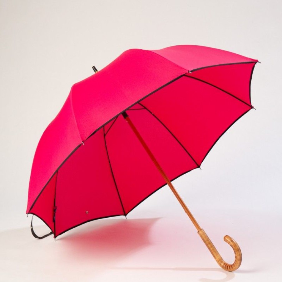 H2O Parapluies Classic Umbrellas | Classic Stick Umbrella - Granville - Raspberry