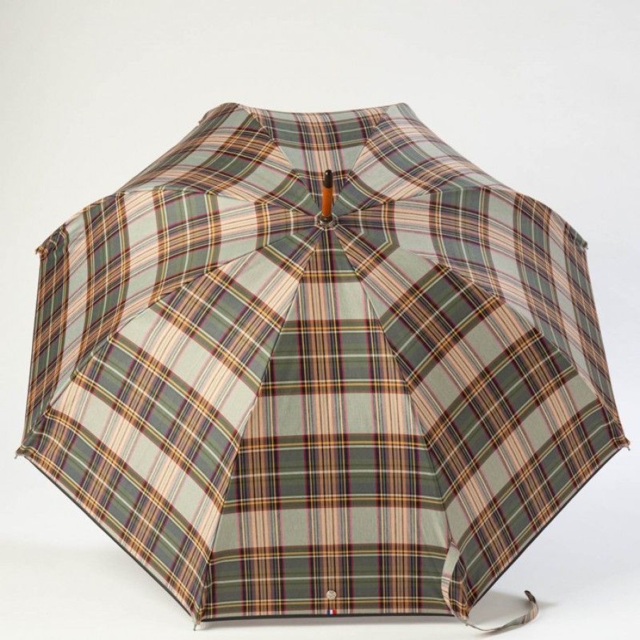 H2O Parapluies Umbrella Granville | Classic Stick Umbrella - Granville - Green Tartan