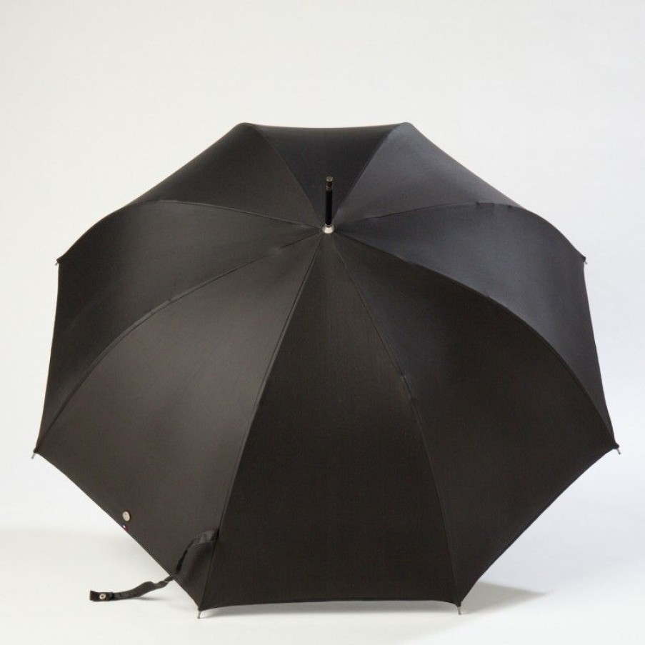 H2O Parapluies Classic Umbrellas | Automatic Long Cane Umbrella - Chausey - Black