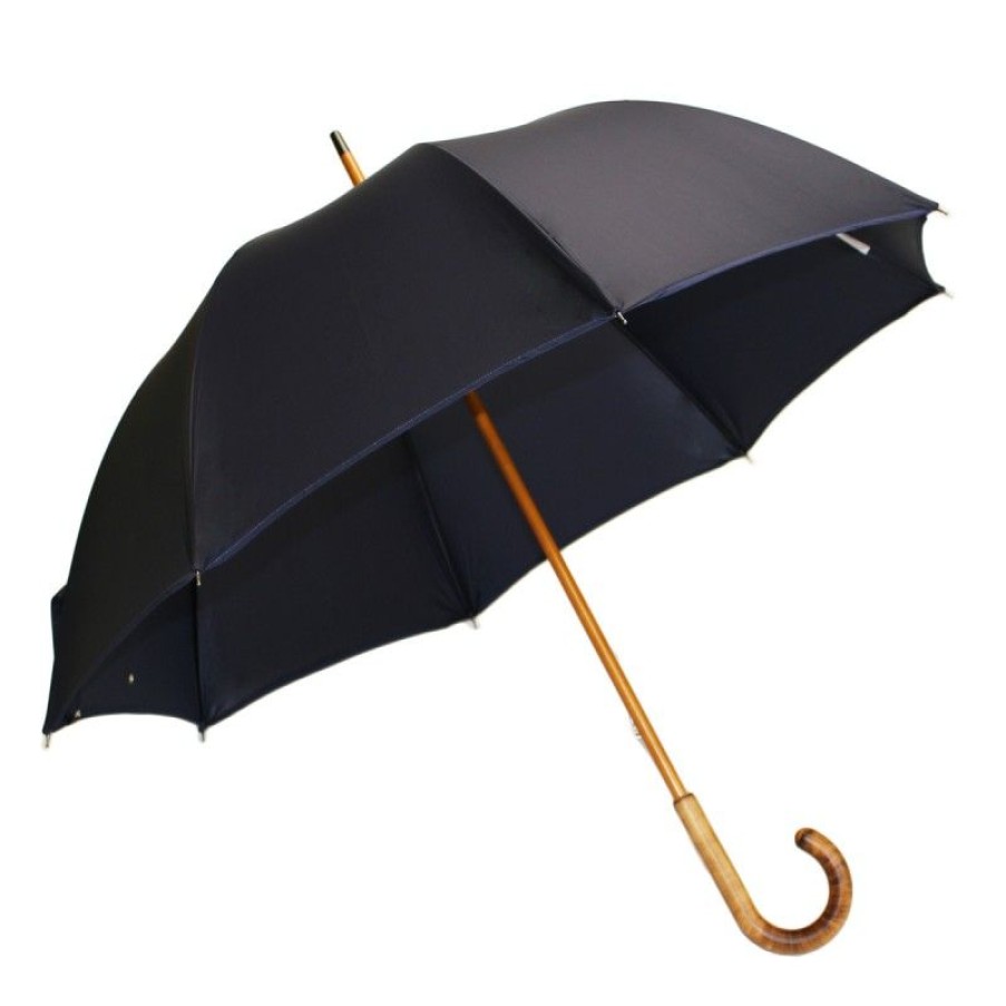 H2O Parapluies Classic Umbrellas | Umbrella Canne Long - Granville - Bleu Marine