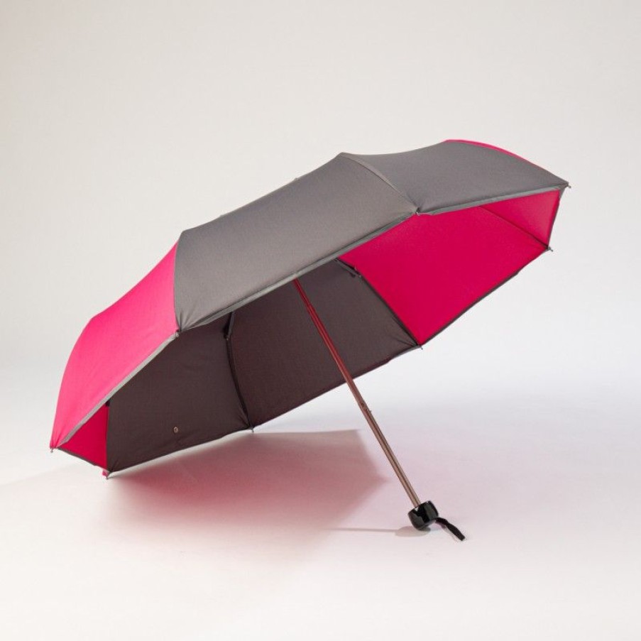 H2O Parapluies Mini Umbrellas | Mini Umbrella - Caen - Grey And Raspberry