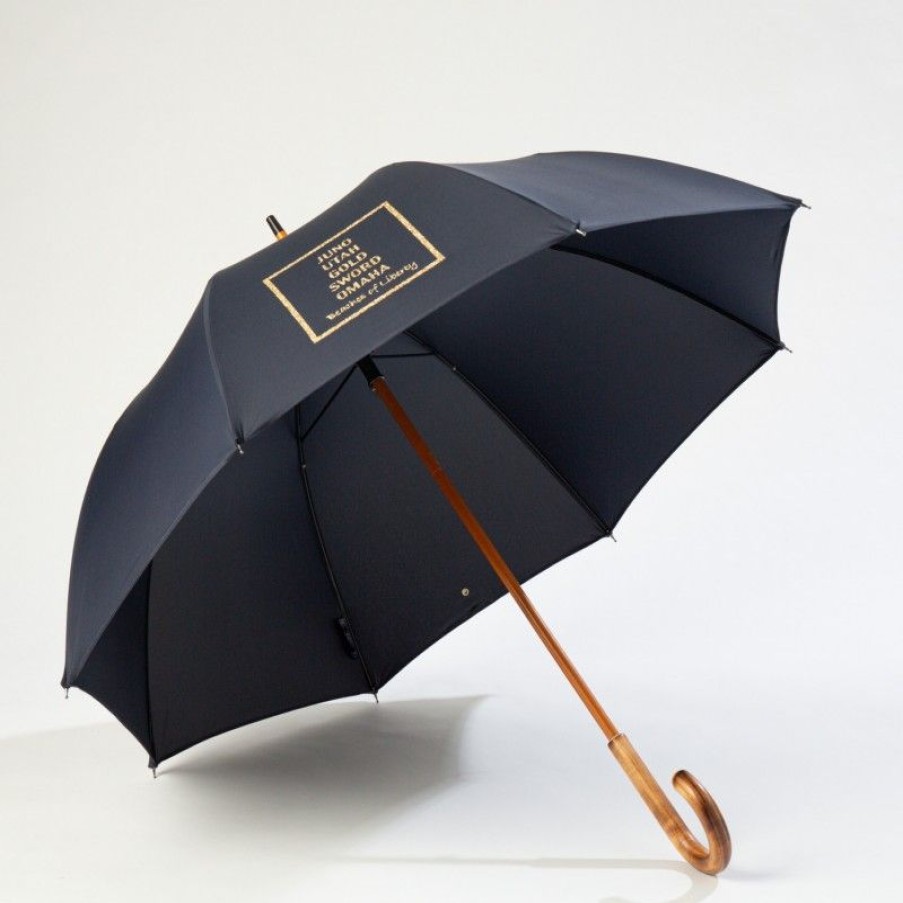 H2O Parapluies Les Classiques Umbrellas | Umbrella Canne Long - Mc' Normand - Bleu Marine Beaches Of Liberty Or