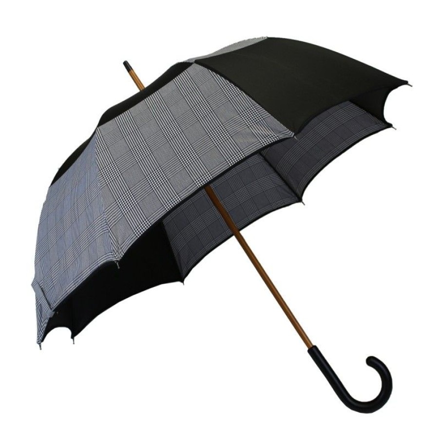 H2O Parapluies Limited Edition Umbrellas | Umbrella Long Black And Houndstooth