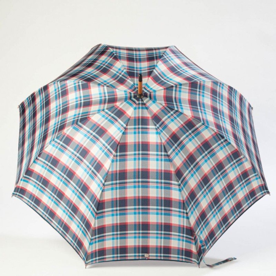 H2O Parapluies Umbrella Granville | Classic Stick Umbrella - Granville - Blue Tartan