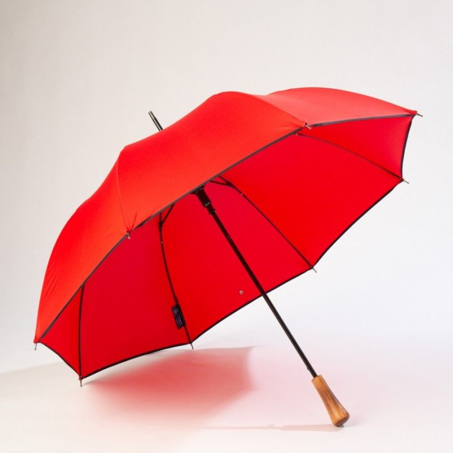 H2O Parapluies Classic Umbrellas | Automatic Long Cane Umbrella - Chausey - Red