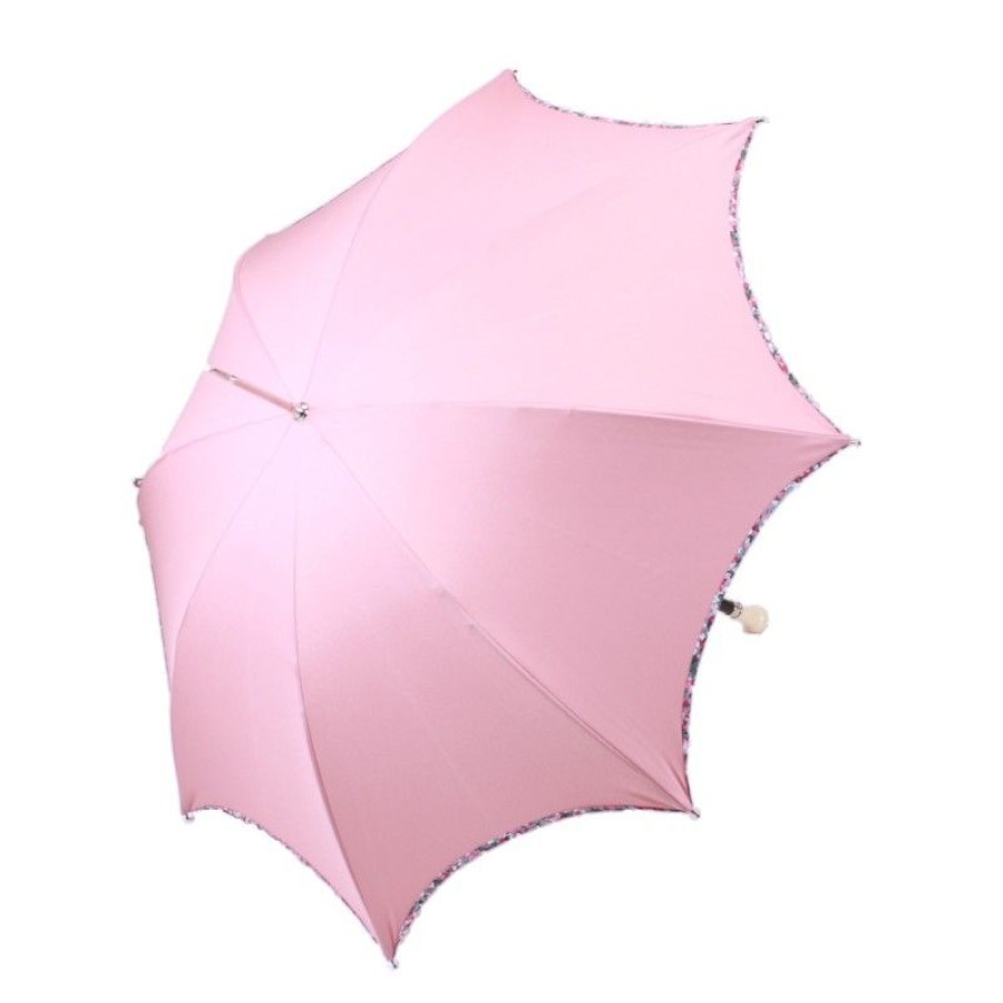 H2O Parapluies Wedding Umbrella | Pink Sunshade Anti Uv Bias Liberty Effect