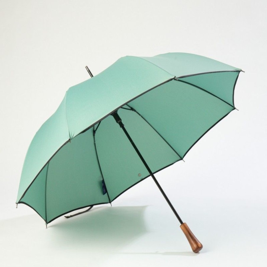 H2O Parapluies Classic Umbrellas | Automatic Long Cane Umbrella - Chausey - Emerald