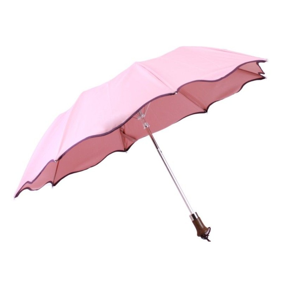 H2O Parapluies Wedding Umbrella | Plum Bias Pink Folding Umbrella, Wave Shape