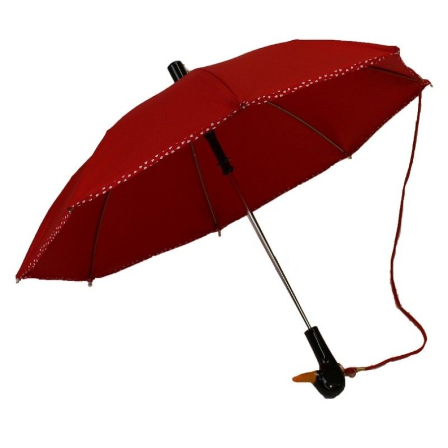 H2O Parapluies | Children'S Umbrella Plain Red Bias Polka Dots