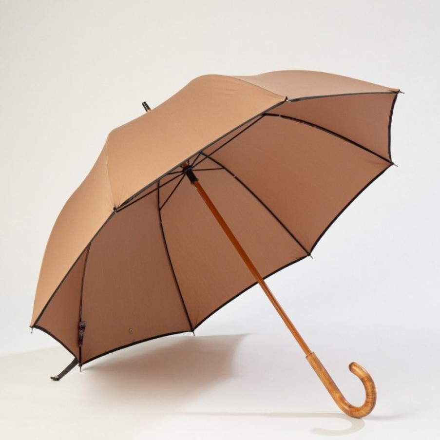 H2O Parapluies Classic Umbrellas | Classic Stick Umbrella - Granville - Camel