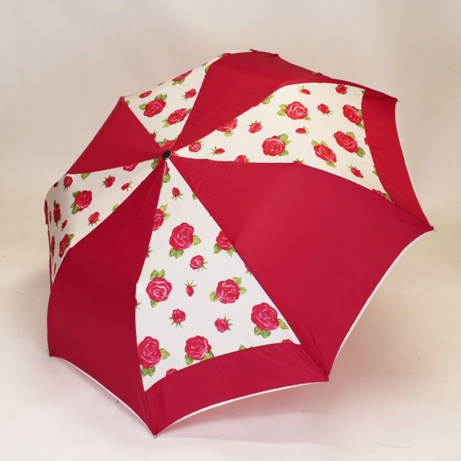 H2O Parapluies Folding Umbrellas | Folding Umbrella Moulin Fuchsia And Roses