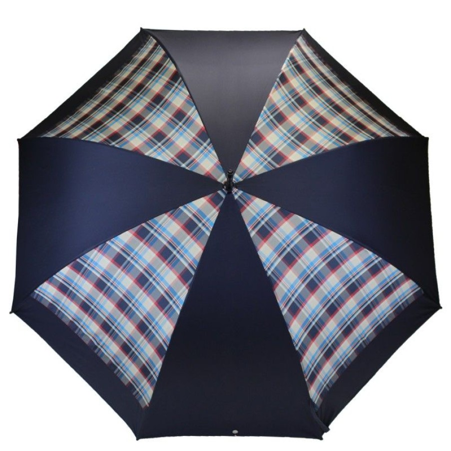 H2O Parapluies Les Moulins Umbrellas | Golf Umbrella Mill Blue Checkered