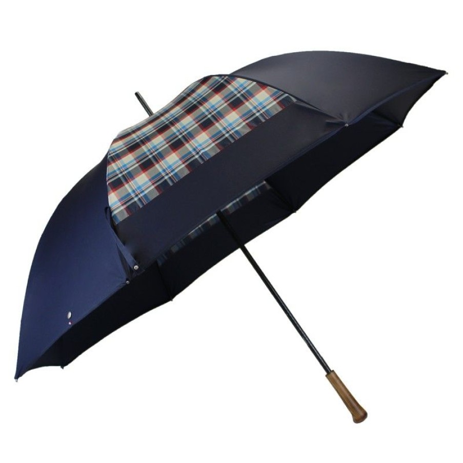 H2O Parapluies Les Moulins Umbrellas | Golf Umbrella Mill Blue Checkered