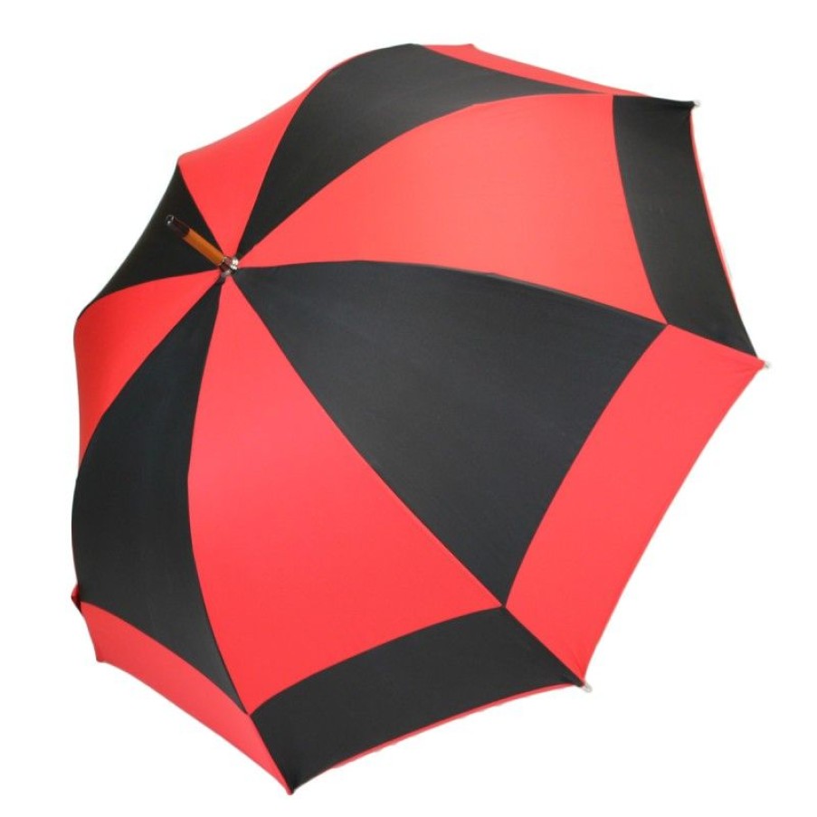 H2O Parapluies Les Moulins Umbrellas | Long Umbrella Mill Red And Black